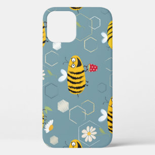 Case-Mate iPhone Case Pollinant Les Abeilles, Flower Garden Scene.