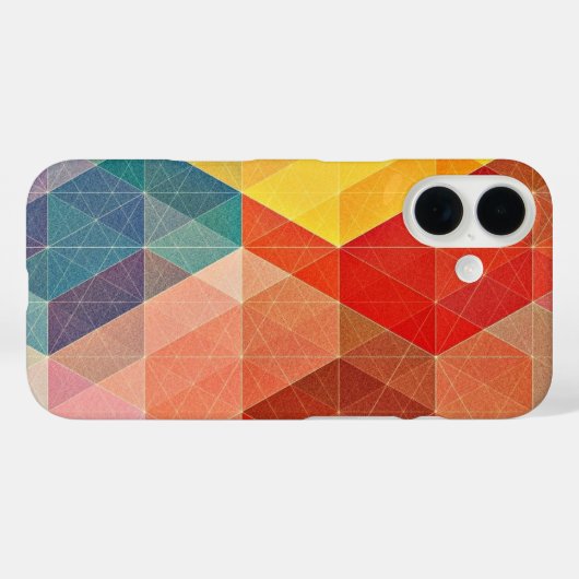 Coques Case-Mate iPhone Polygone Abstrait (Verso (horizontal))