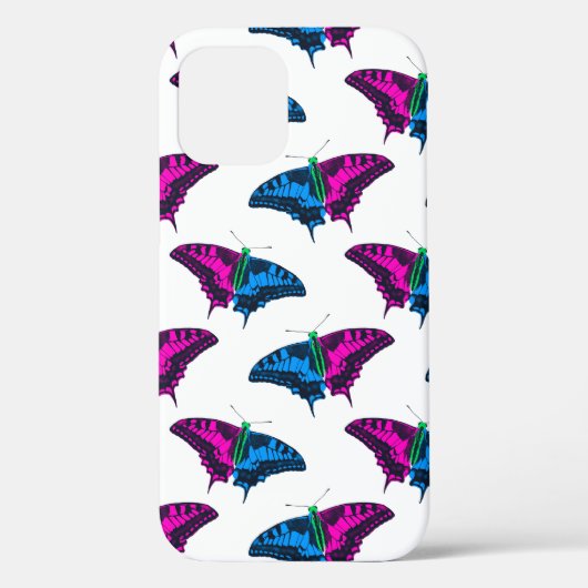 Coques Case-Mate iPhone Polysexual Pride Flag Swallowtail Butterfly (Verso)