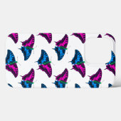 Coques Case-Mate iPhone Polysexual Pride Flag Swallowtail Butterfly (Verso (horizontal))