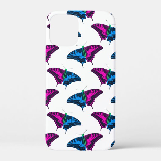 Coques Case-Mate iPhone Polysexual Pride Flag Swallowtail Butterfly (Verso)