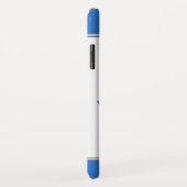 Coques Case-Mate iPhone Pom-pom girl bleu personnalisé (Dos/Droite)