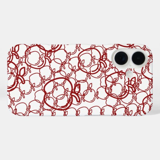 Coques Case-Mate iPhone Pomme de fruits (Verso (horizontal))