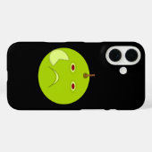 Coques Case-Mate iPhone Pomme maléfique avec cicatrice Halloween (Verso (horizontal))