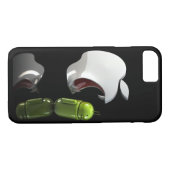 Coques Case-Mate iPhone pomme mangeant la caisse androïde (Dos (Horizontal))