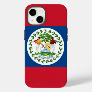 Coque Pour iPhone 14 Pomme patriotique 14 Coque-Mate, drapeau du Belize