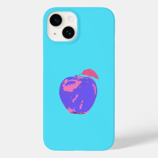 Coques Case-Mate iPhone Pomme violette Pop Art (Verso)
