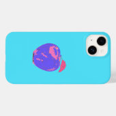 Coques Case-Mate iPhone Pomme violette Pop Art (Verso (horizontal))