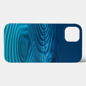 Coques Case-Mate iPhone Pommes bleu Aqua (Verso (horizontal))