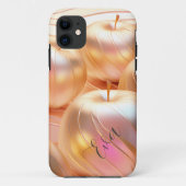 Coques Case-Mate iPhone Pommes dorées modernes, Or Rose, (Dos)