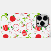 Coques Case-Mate iPhone Pommes rouges et vertes (Verso (horizontal))