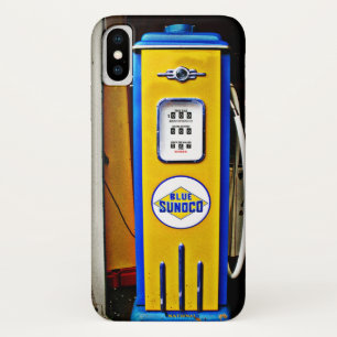 Case-Mate iPhone Case Pompe à essence vintage Blue Sunoco.