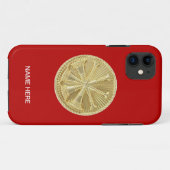 Coques Case-Mate iPhone Pompier 4 Médaille d'or Bugle (Dos (Horizontal))