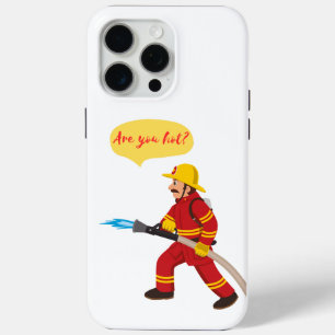 Coque iPhone 15 Pro Max pompier, avez-vous chaud?