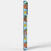 Coques Case-Mate iPhone Pompier et Motif de flamme Option initiale (Verso / Droite)