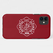 Coques Case-Mate iPhone Pompier Maltese Cross Phone Case (Dos (Horizontal))