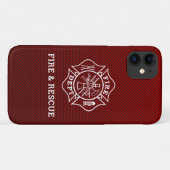 Coques Case-Mate iPhone Pompier Maltese Cross Phone Case (Dos (Horizontal))