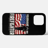 Coques Case-Mate iPhone Pompier personnalisé Secourir USA Drapeau Patrioti (Verso (horizontal))