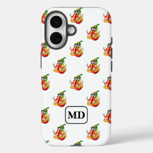 Coques iPhone 16 Pompier Pompier Personnalisable Pouces Blanches