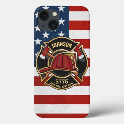 Coques Case-Mate iPhone Pompier Secourt incendie Département USA Drapeau p (Verso)