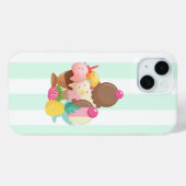 Coques Case-Mate iPhone Poncs de crème glacée avec arrosages (Verso (horizontal))