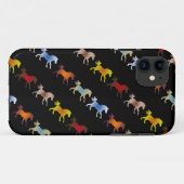 Coques Case-Mate iPhone Poney sur Noir (Dos (Horizontal))