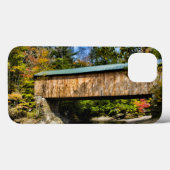Coques Case-Mate iPhone Pont couvert de Montgomery avec feuillage d'automn (Verso (horizontal))