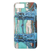 Coques Case-Mate iPhone Pont croissant dans une ville d'imaginaires (Dos)