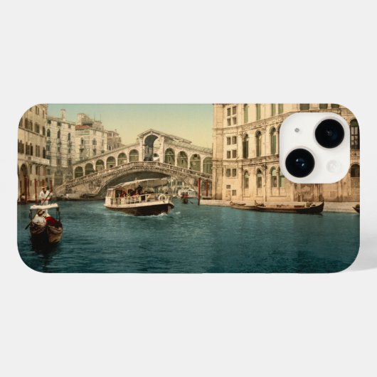 Coques Case-Mate iPhone Pont du Rialto et Grand Canal, Venise (Verso (horizontal))