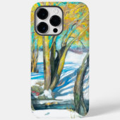 Coques Case-Mate iPhone pont en hiver Peinture Watercol (Verso)
