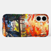 Coques Case-Mate iPhone Pont forestier d'automne (Verso (horizontal))