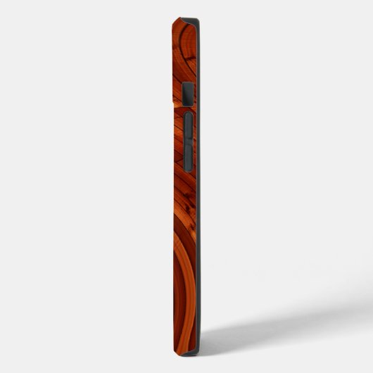 Coques Case-Mate iPhone Pont Soleil - Pin Rouge En Bois (Verso / Gauche)