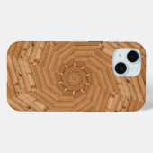 Coques Case-Mate iPhone Pont Soleil - Tourbillon de bois clair (Verso (horizontal))