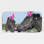 Coques Case-Mate iPhone Pony de Pâques et cheval (Dos (Horizontal))
