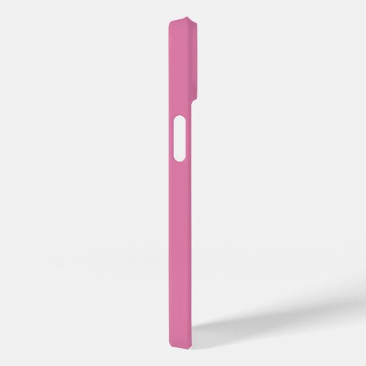 Coques Case-Mate iPhone Poodé rose de texte personnalisé (Verso / Droite)