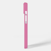 Coques Case-Mate iPhone Poodé rose de texte personnalisé (Verso / Gauche)