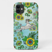 Coques Case-Mate iPhone Poodle blanc avec frisbee (Dos)