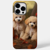 Coques Case-Mate iPhone Poodle Chiot Automne Citrouille délice (Verso)