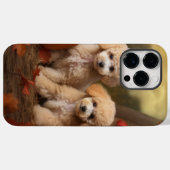 Coques Case-Mate iPhone Poodle Chiot Automne Citrouille délice (Verso (horizontal))