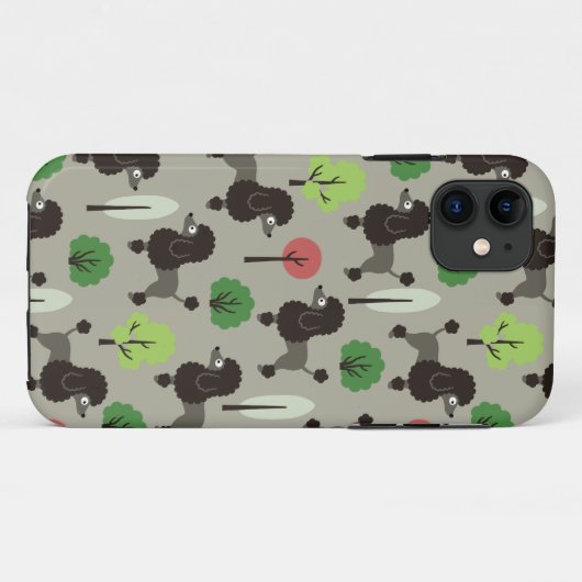Coques Case-Mate iPhone Poodle dans le parc (Dos (Horizontal))