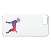 Coques Case-Mate iPhone Poodle Geo Silhouette violet (Dos (Horizontal))