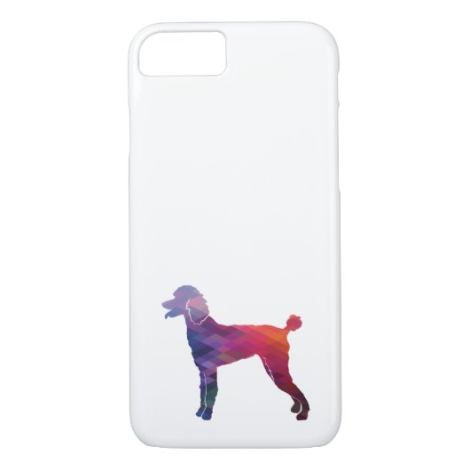 Coques Case-Mate iPhone Poodle Geo Silhouette violet (Dos)