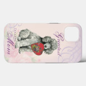 Coques Case-Mate iPhone Poodle Heart Maman (Verso (horizontal))