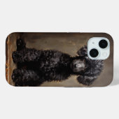 Coques Case-Mate iPhone Poodle noir (Verso (horizontal))