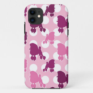Coques Pour iPhone Poodle rose point Polka