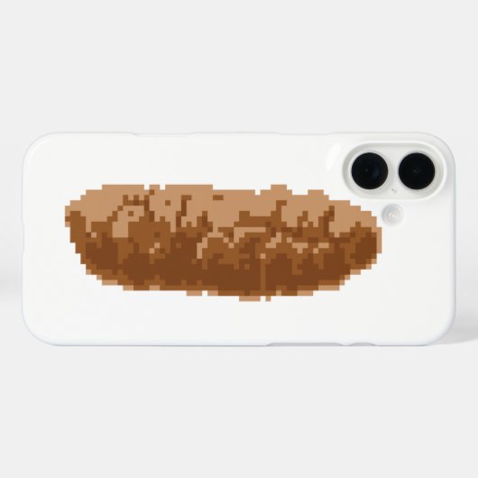 Coques Case-Mate iPhone Poop à 8 bits (Verso (horizontal))