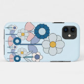 Coques Case-Mate iPhone Pop art basique pastel fleurs champ (Dos (Horizontal))