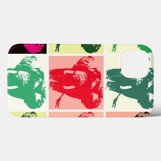 Coques Case-Mate iPhone Pop Art Elephants (Verso (horizontal))