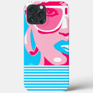 Case-Mate iPhone Case Pop Art Femme Lunettes de soleil blanches à la poi