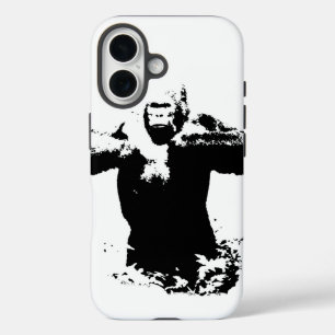 Coques iPhone 16 Pop Art Gorilla battre la poitrine